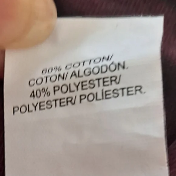 LUCKY BRAND Tee Shirt Top Mens M Henley Venice Burnout Long Sleeve Maroon - Picture 5 of 7